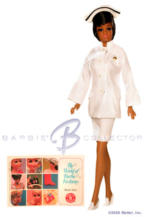 This nostalgic repro Julia doll recreates Julia in her nurse uniform NRFB